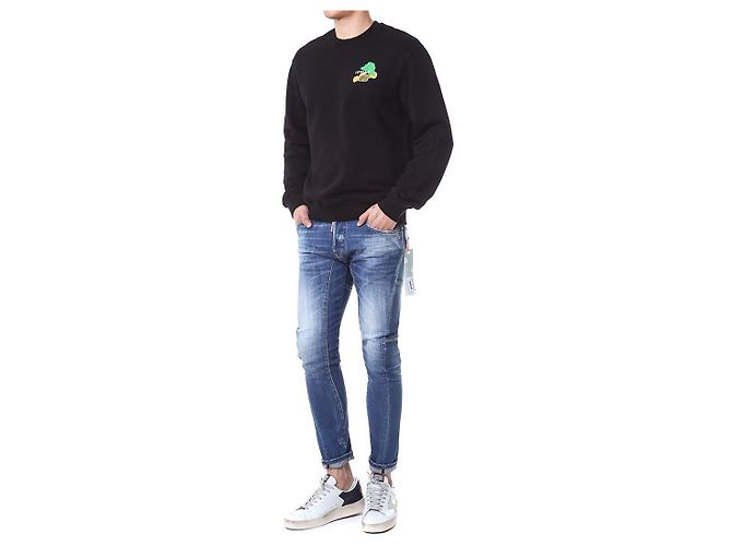 Off White Multicolor Painting Arrow Fleece Sweatshirt - Ansicht 5