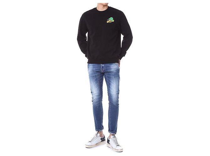 Off White Multicolor Painting Arrow Fleece Sweatshirt - Ansicht 8