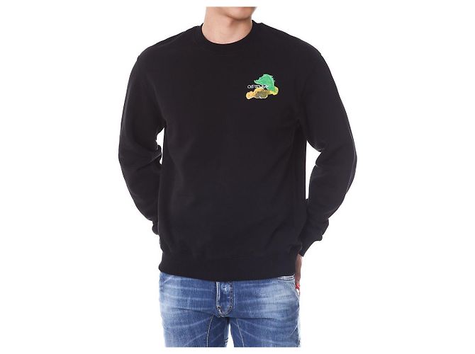 Off White Multicolor Painting Arrow Fleece Sweatshirt - Ansicht 9