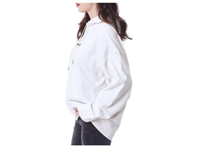 Jil Sander T-shirt com capuz para mulher com alça tecida com logo impresso - vista 10