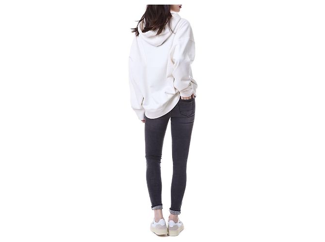Jil Sander T-shirt com capuz para mulher com alça tecida com logo impresso - vista 14