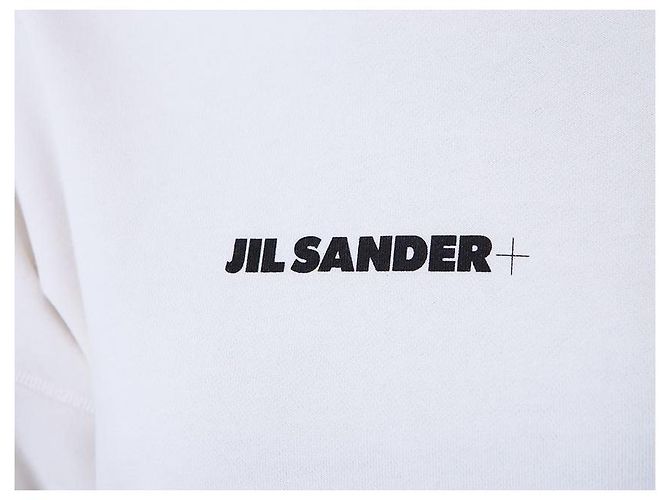 Jil Sander T-shirt com capuz para mulher com alça tecida com logo impresso - vista 16
