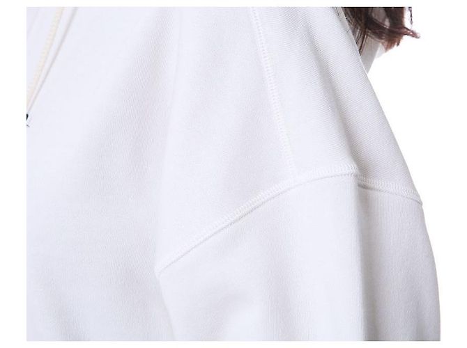 Jil Sander T-shirt com capuz para mulher com alça tecida com logo impresso - vista 18