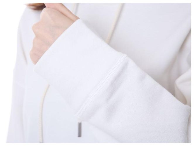 Jil Sander T-shirt com capuz para mulher com alça tecida com logo impresso - vista 19