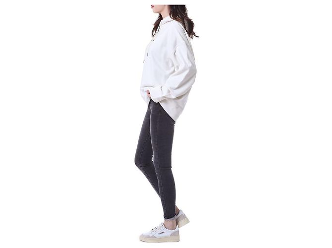 Jil Sander T-shirt com capuz para mulher com alça tecida com logo impresso - vista 9