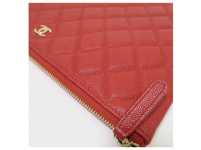 Chanel Serie Clutch New Medium Logo Caviar Gold - vista 3