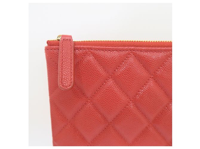 Chanel Serie Clutch New Medium Logo Caviar Gold - vista 5