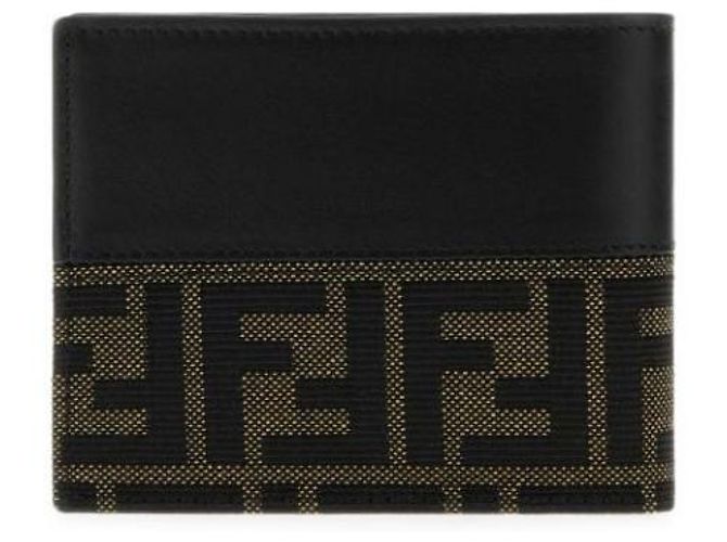 Fendi Jacquard Leather Bifold Wallet - view 5