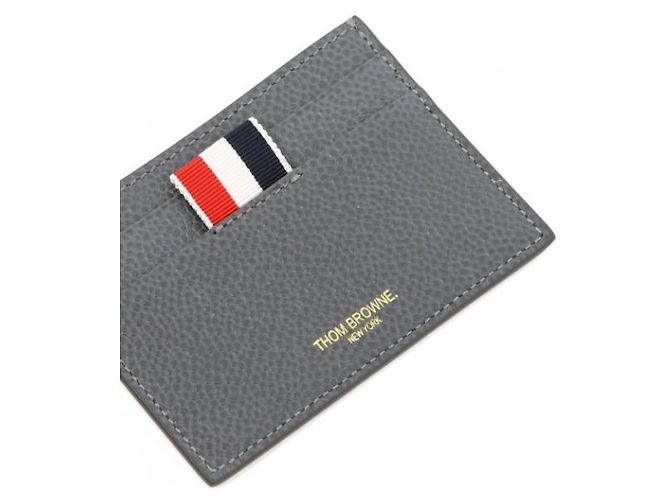 Thom Browne Kartenetui aus Pebble-Leder - Ansicht 7