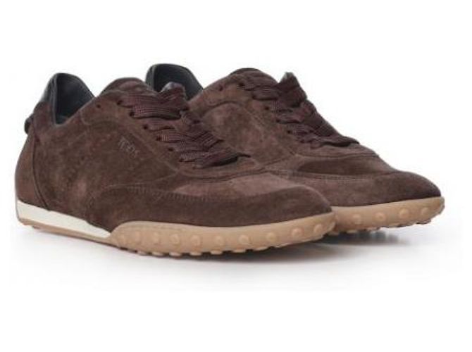 Tod's Sneakers in pelle e camoscio - vista 4
