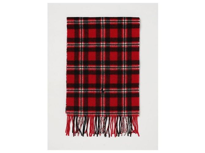 Sciarpa a quadri Polo Ralph Lauren Rossa Nera - vista 4