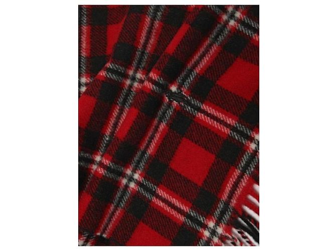 Sciarpa a quadri Polo Ralph Lauren Rossa Nera - vista 6