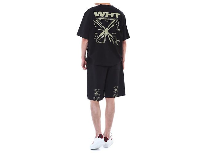 Off White Splash Arrow Logo Embossed Training Half - vista 11