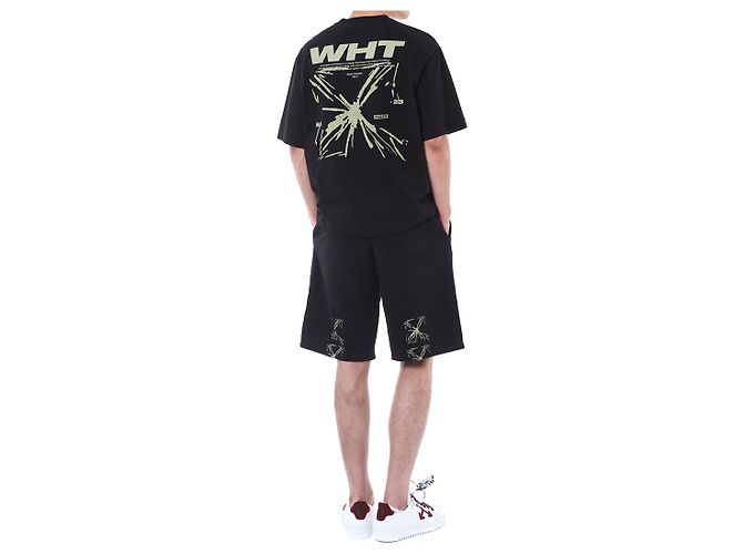 Off White Splash Arrow Logo Embossed Training Half - vista 12