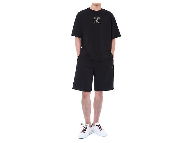 Off White Splash Arrow Logo Embossed Training Half - vista 2