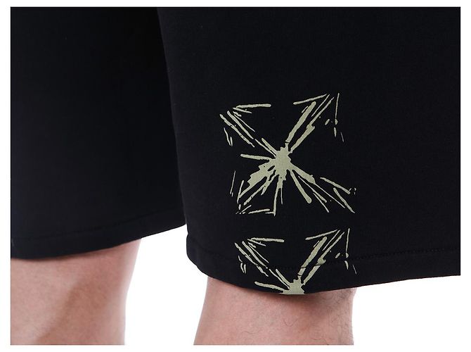 Off White Splash Arrow Logo Embossed Training Half - vista 22