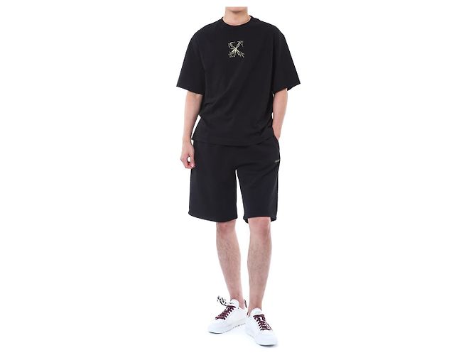 Off White Splash Arrow Logo Embossed Training Half - vista 5