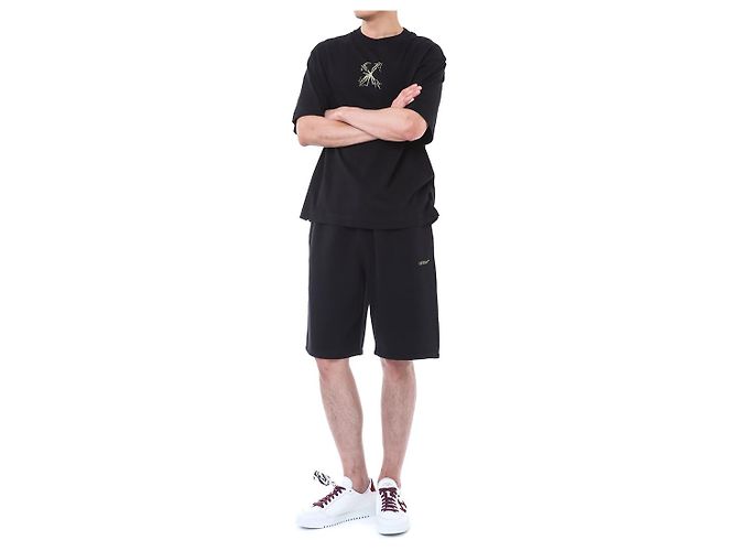 Off White Splash Arrow Logo Embossed Training Half - vista 8