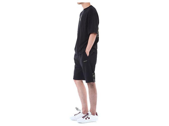 Off White Splash Arrow Logo Embossed Training Half - vista 9