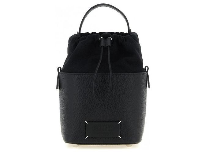 Maison Martin Margiela Maison Margiela 5AC Piccola borsa a secchiello nera - vista 4