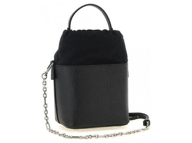 Maison Martin Margiela Maison Margiela 5AC Piccola borsa a secchiello nera - vista 5
