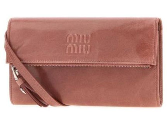 Miu Miu Pochette a tracolla in pelle - vista 5
