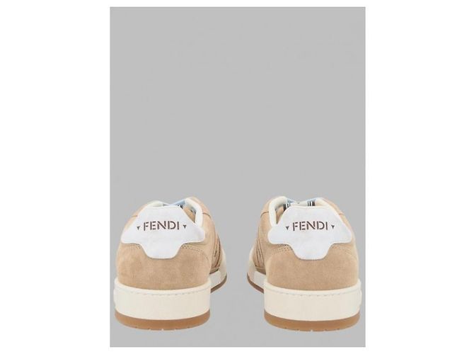 Fendi Sneakers basse in camoscio - vista 5