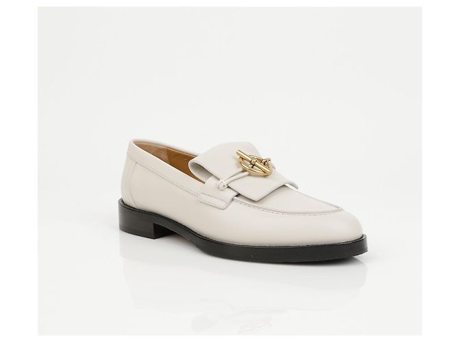 Mocassini Hermès Impact in pelle marrone - vista 2