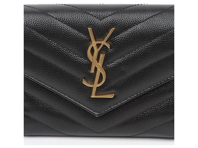 Autre Marque Cartera compacta de piel Monogram Matelassé Black Gold - vista 2
