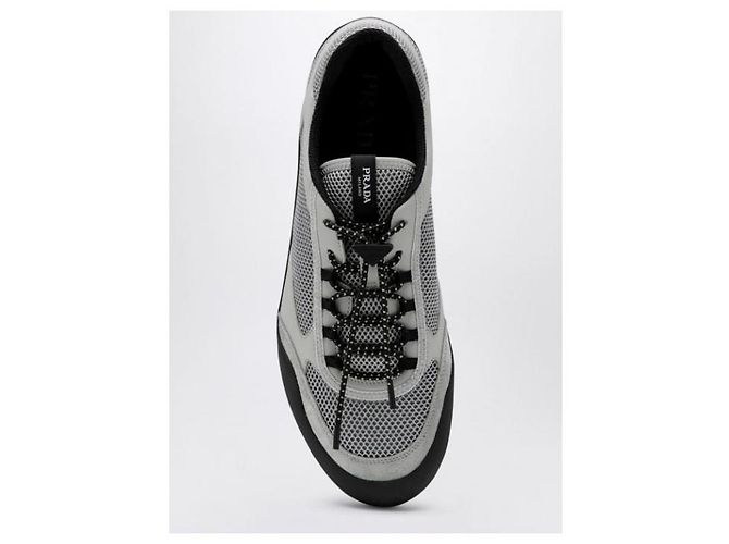 Prada Sneakers Speedrock in pelle, mesh e tessuto - vista 7