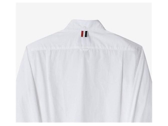 Thom Browne Klassisches Popeline-Hemd Weiß - Ansicht 3