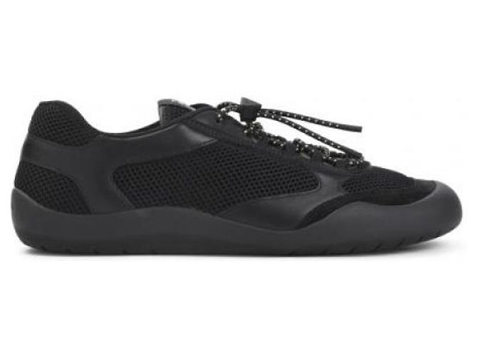 Prada Sneakers Speedlock in pelle e mesh - vista 4