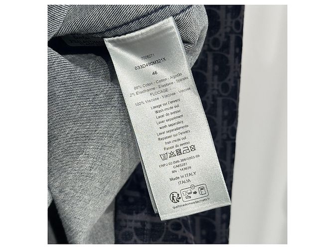 Dior Sovracamicia in velluto misto cotone - vista 9