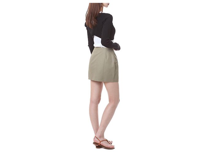 Jacquemus Gerippte Crop-Cardigan mit Mikro-Gold-Logo - Ansicht 13