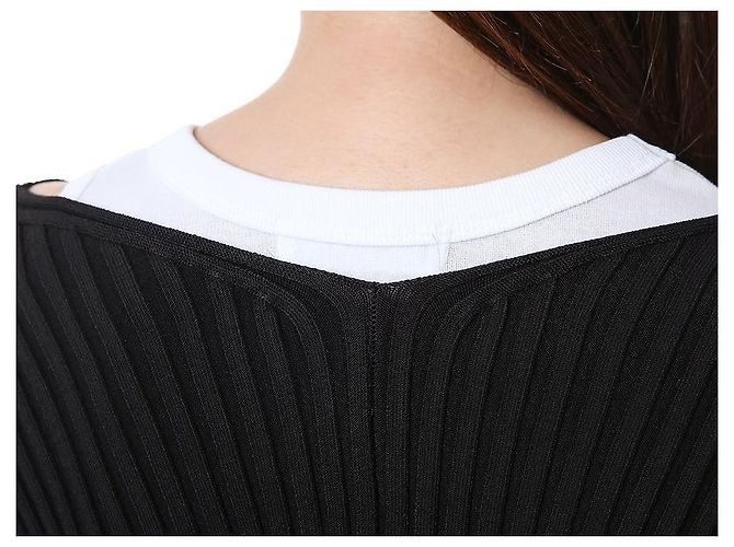 Jacquemus Gerippte Crop-Cardigan mit Mikro-Gold-Logo - Ansicht 23