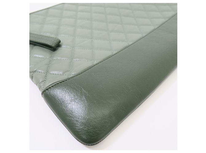 Chanel Borsa a pochette Gabriel Large Khaki - vista 4