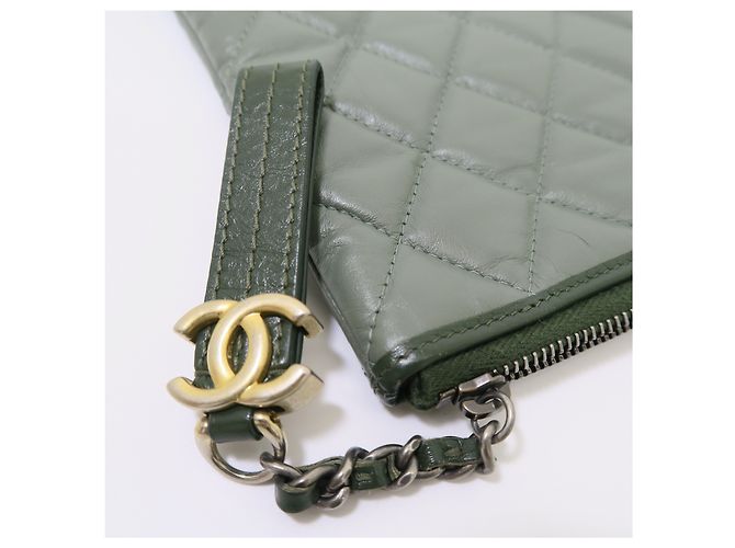 Chanel Borsa a pochette Gabriel Large Khaki - vista 7