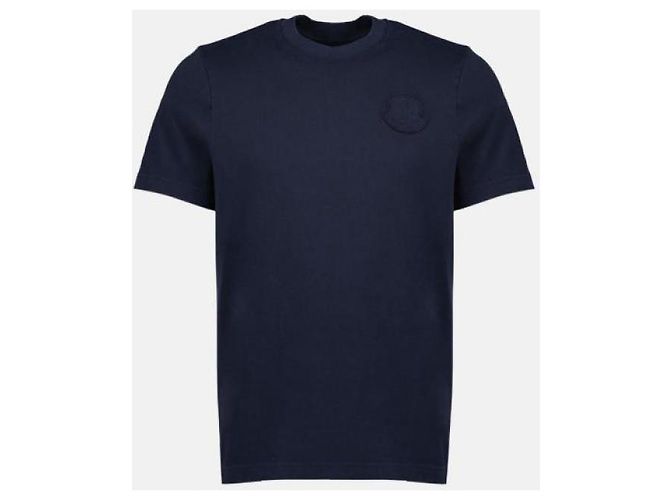 Moncler Kurzarm-T-Shirt mit gesticktem Logo - Ansicht 4
