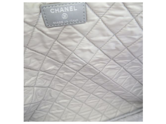 Chanel Caviar Silver Boy Clutch Large Series - vista 6