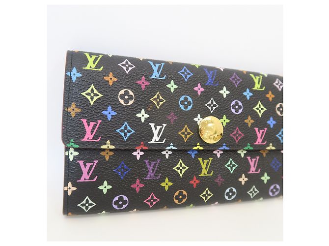 Louis Vuitton Sarah Wallet Long Wallet Schwarz Multicolor Monogram - Ansicht 3