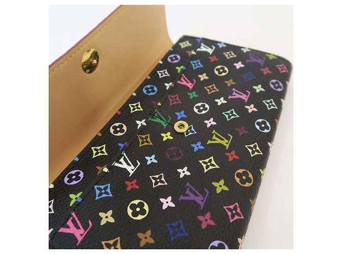 Louis Vuitton Sarah Wallet Long Wallet Schwarz Multicolor Monogram - Ansicht 4