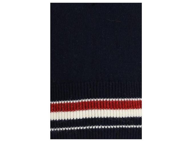 Thom Browne Strickweste mit V-Ausschnitt Navy Wolle Mohair - Ansicht 6