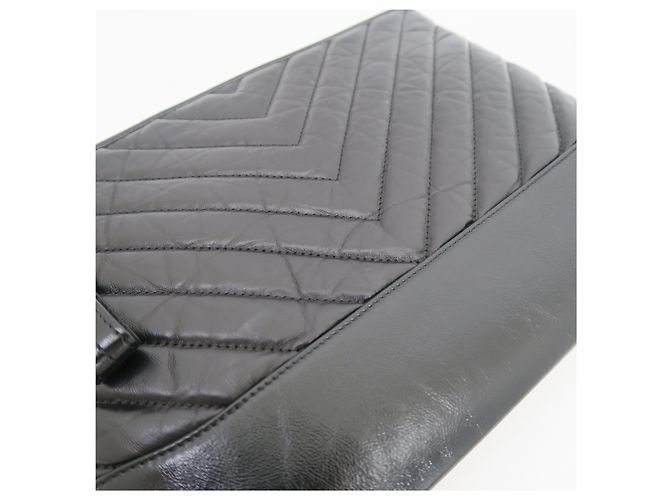 Chanel Clutch Gabrielle CC Logo New Medium Nera - vista 4