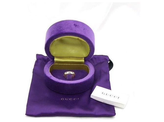 Gucci Anello sottile GG Icon in oro giallo - vista 2