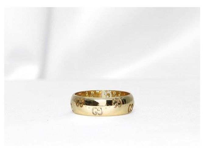 Gucci Anello sottile GG Icon in oro giallo - vista 3