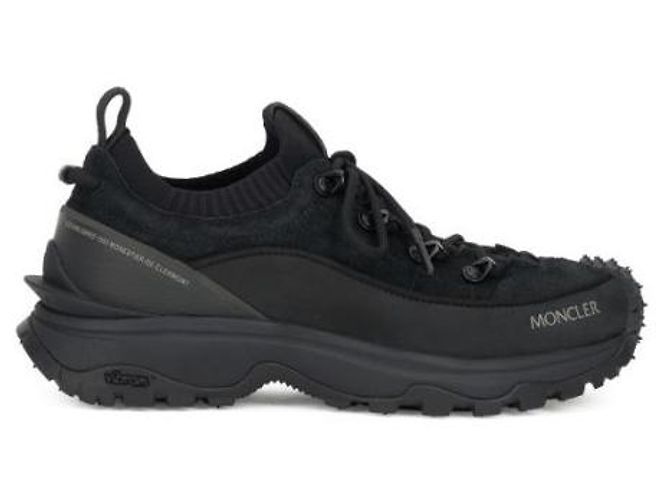 Moncler Sneakers Trailgrip in nubuck e camoscio - vista 4