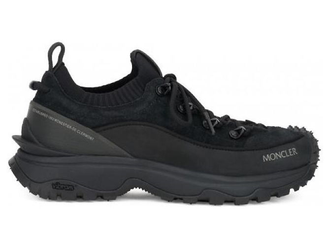 Moncler Sneakers Trailgrip in nubuck e camoscio - vista 5