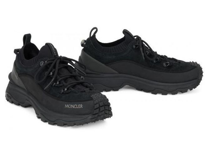 Moncler Sneakers Trailgrip in nubuck e camoscio - vista 6