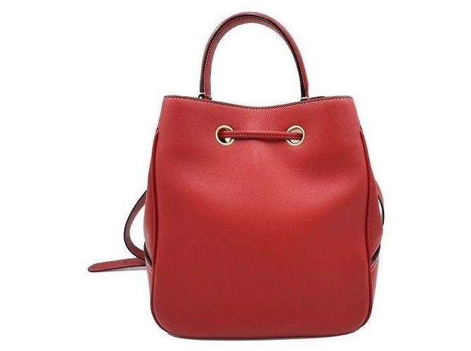 Mulberry Picca borsa bucket Hamstead in vitello Hibiscus Red - vista 4