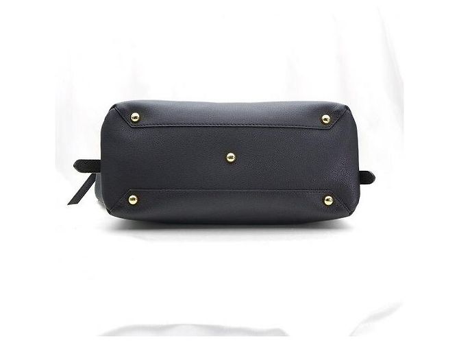 Burberry Cambry Medium in pelle grana nera House Check e toni dorati - vista 6